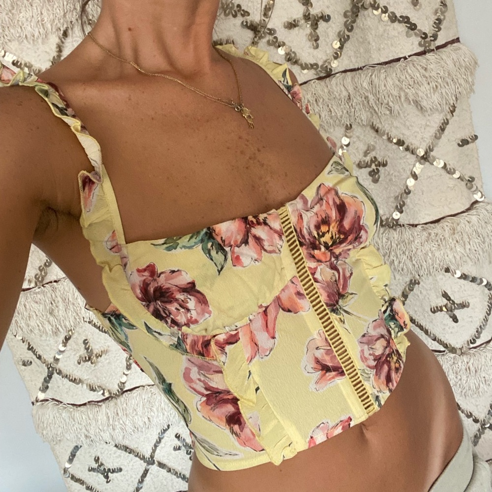 Beach Riot corset top